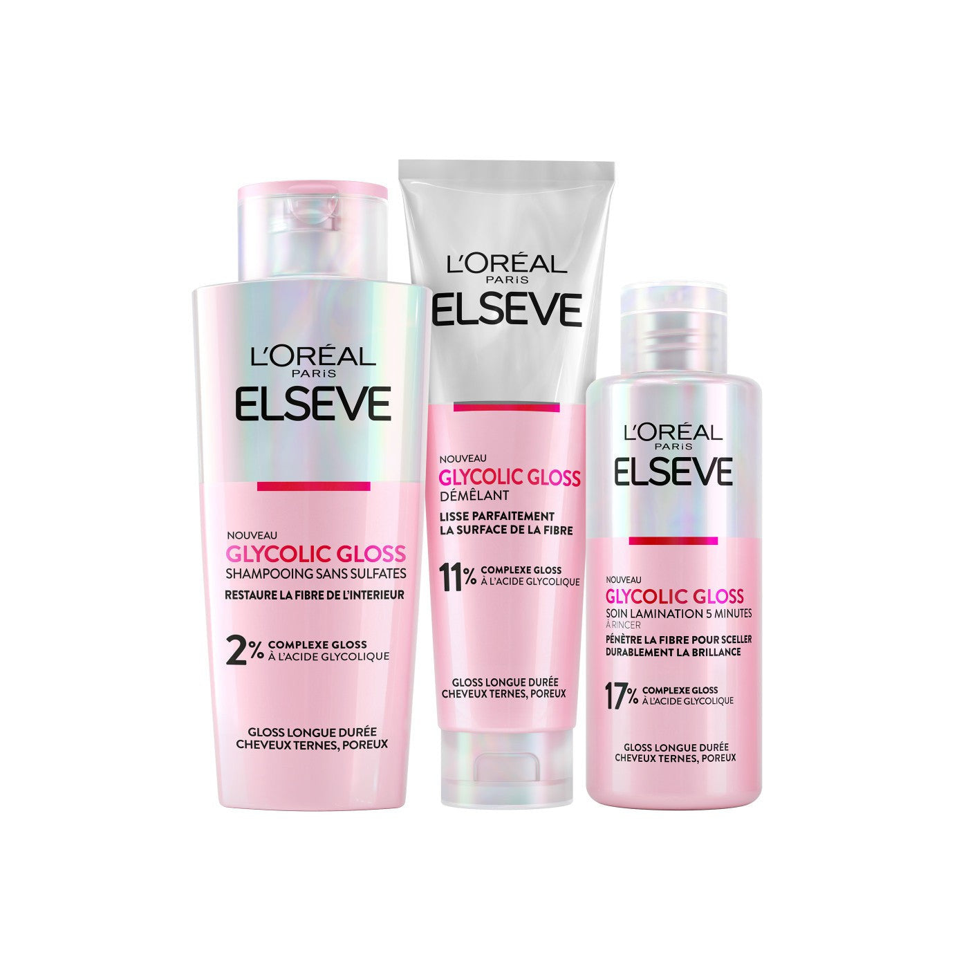 Elseve Glycolic Gloss - La Routine Complète Des Cheveux Ternes