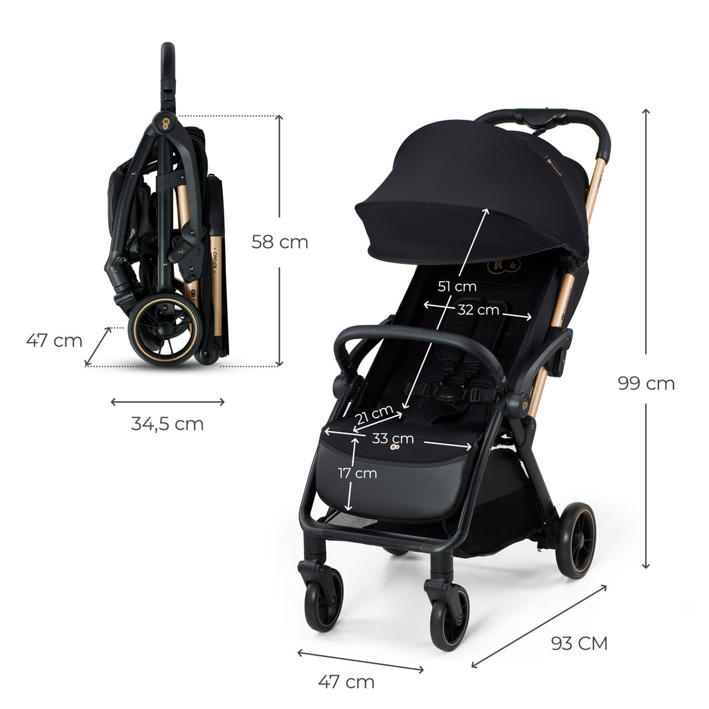Silla de paseo Apino Negro