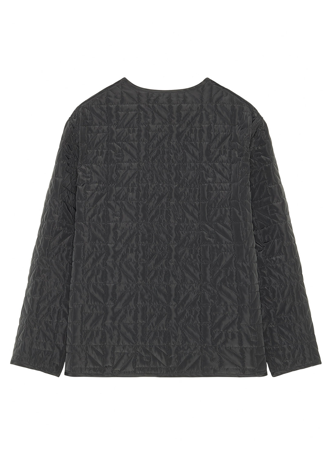 Straight Quilted Jacket - Black - Women