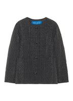 Straight Quilted Jacket - Black - Women