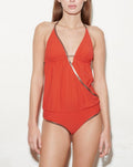 Maillot De Bain 1 Piêce Jane - Red Waffle
