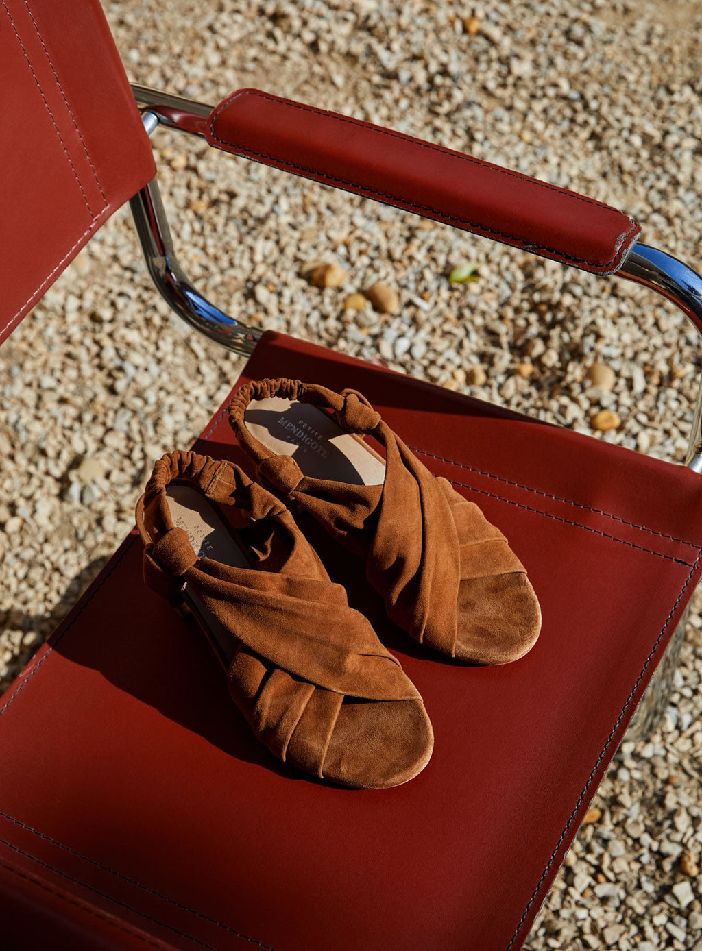 Sandale Jill Talon Suede - Tabac