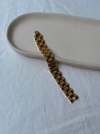 Bracelet Vintage - Maille Articulée Dorée