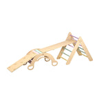 Grand Triangle De Pikler + 2 Planches Double Face + Bascule D'Équilibre