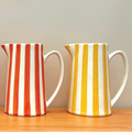 Lilac Striped Carafe