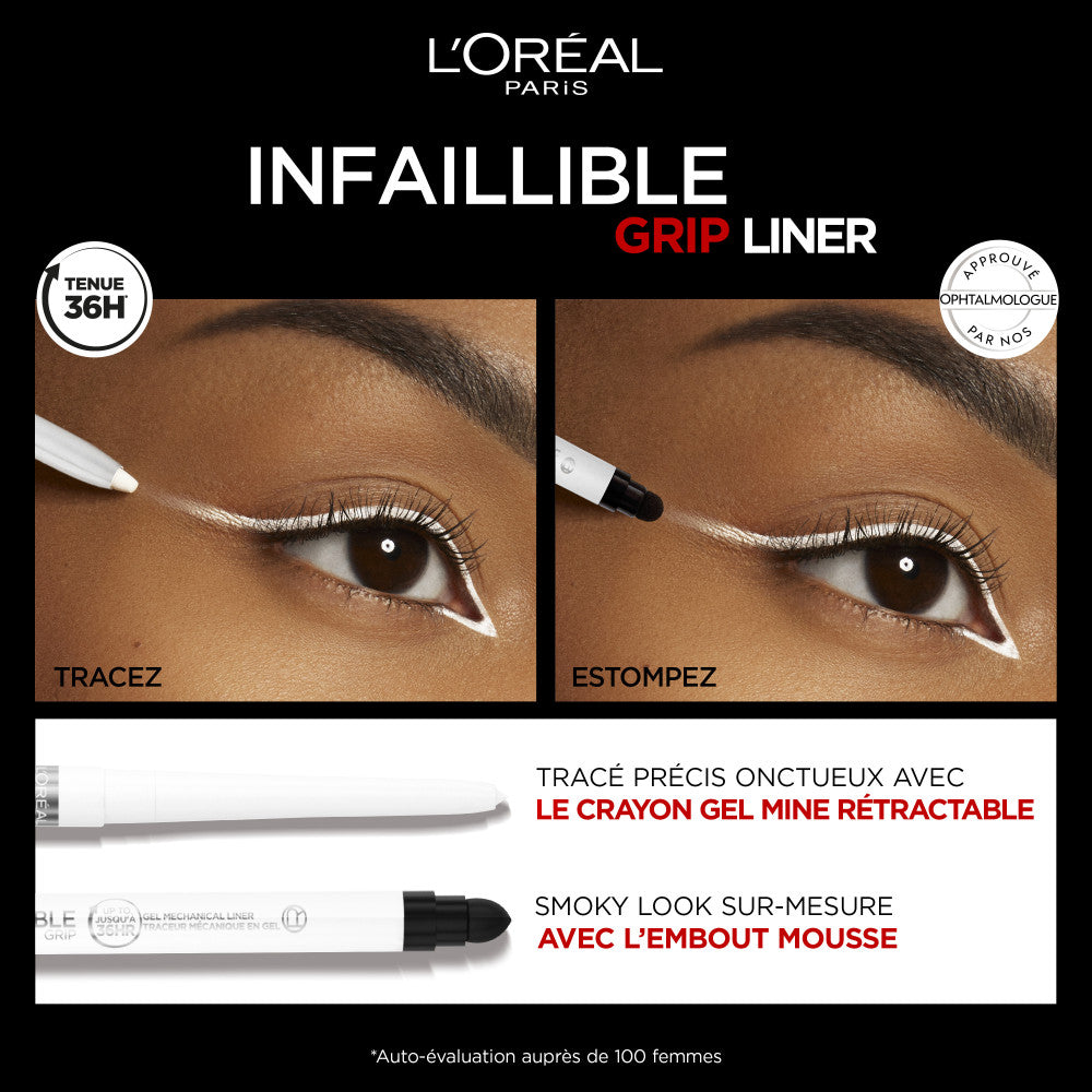 Infallible Grip Liner Gel Intense Polar White