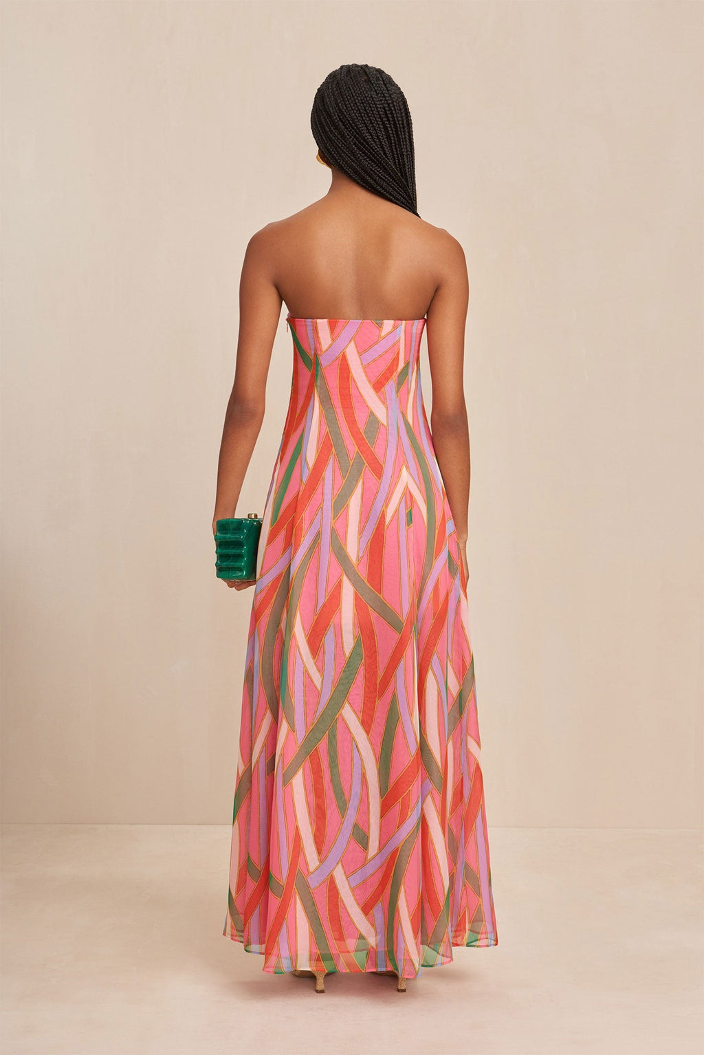 Misa Dress - Vintage Stripe Print