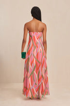 Misa Dress - Vintage Stripe Print