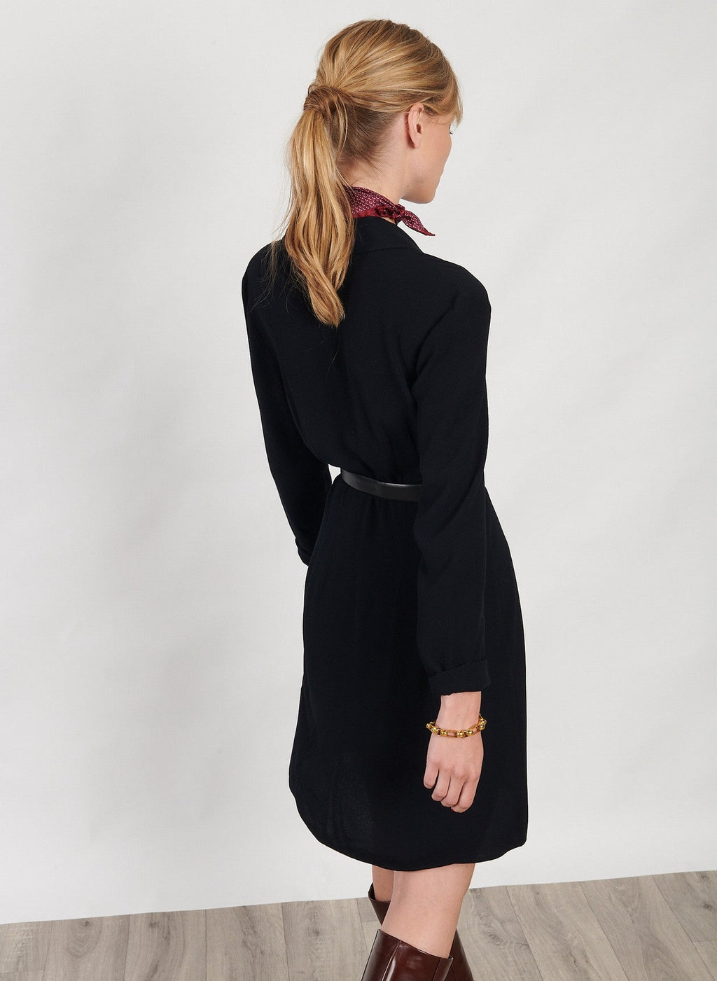 Maison Standards - Maison Standars - Robe Chemise Courte - Noir - Femme
