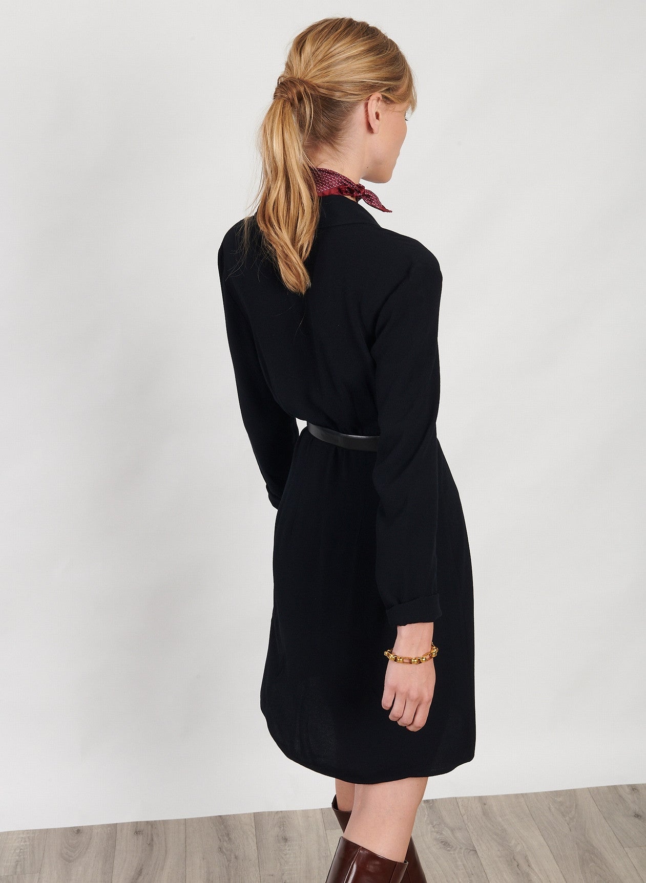 Maison Standards - Maison Standars - Robe Chemise Courte - Noir - Femme