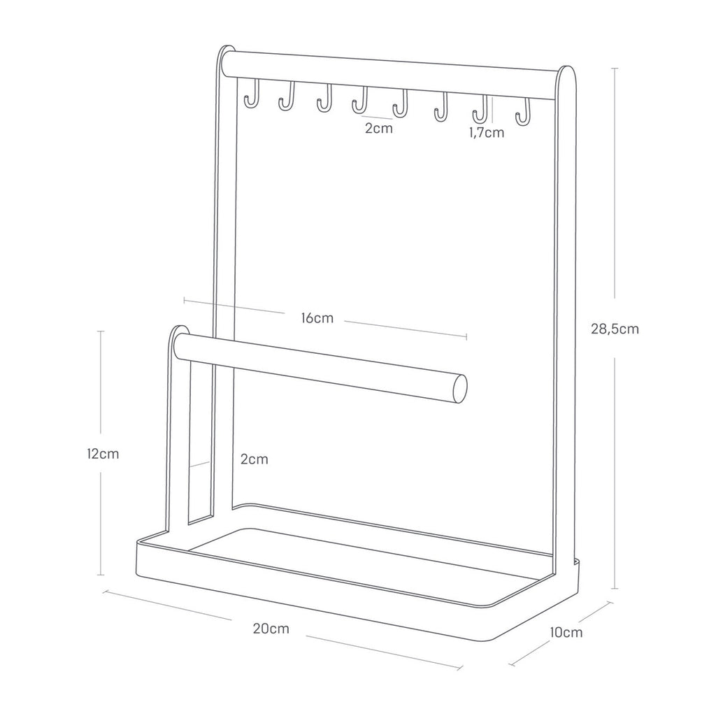 Jewellery Stand - Tosca - White