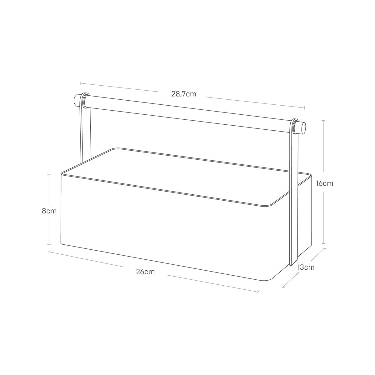 Toolbox L - Tosca - White
