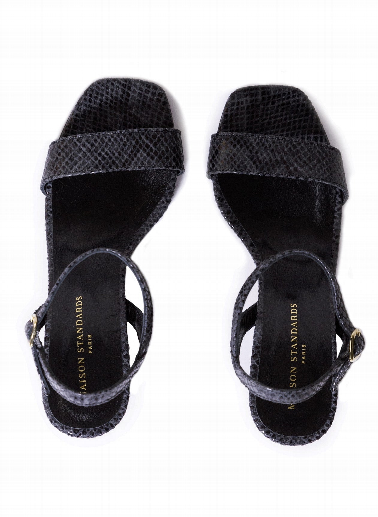 Sandales Serpent - Noir - Femme