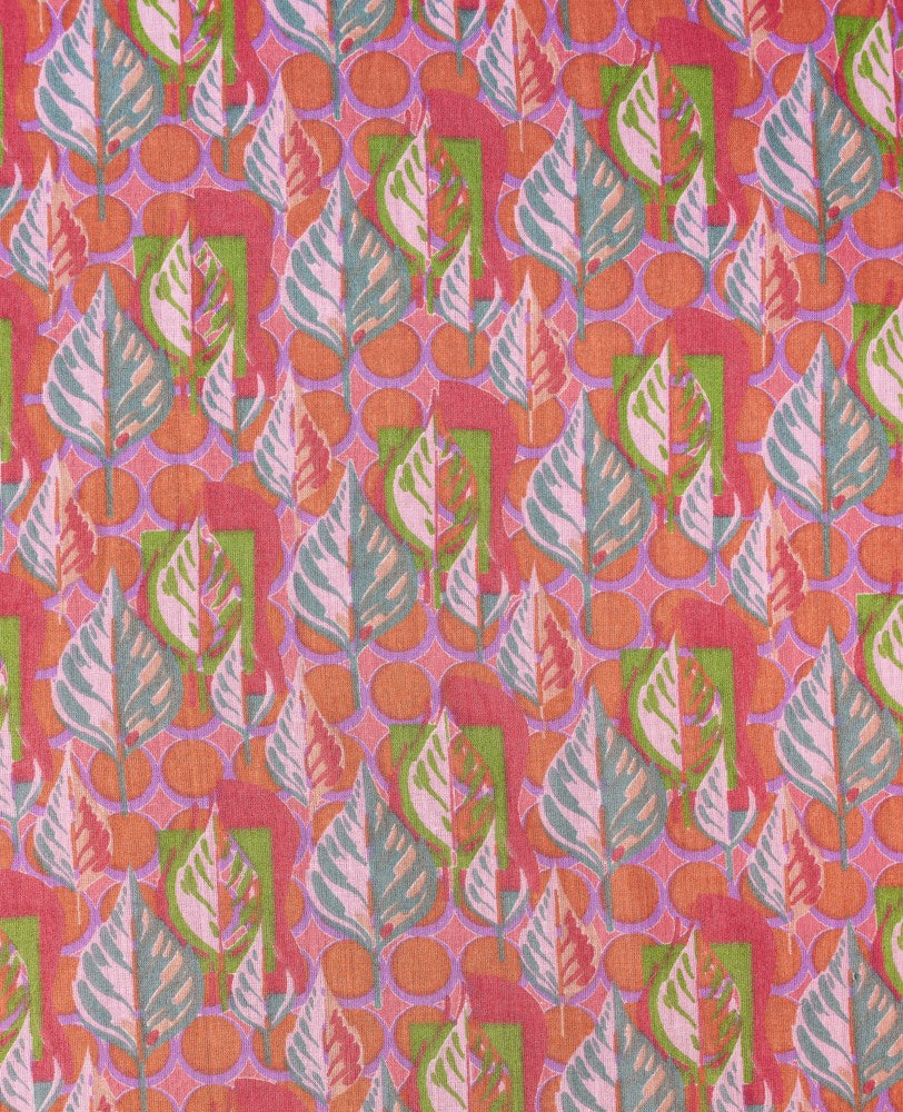 Kimono largo - Dotty bright coral