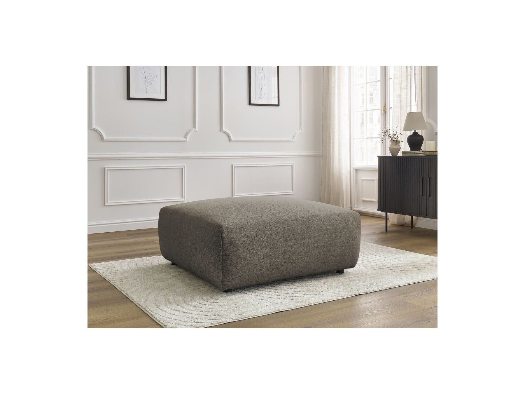 Pouf - Lucien - Tissu Lisse