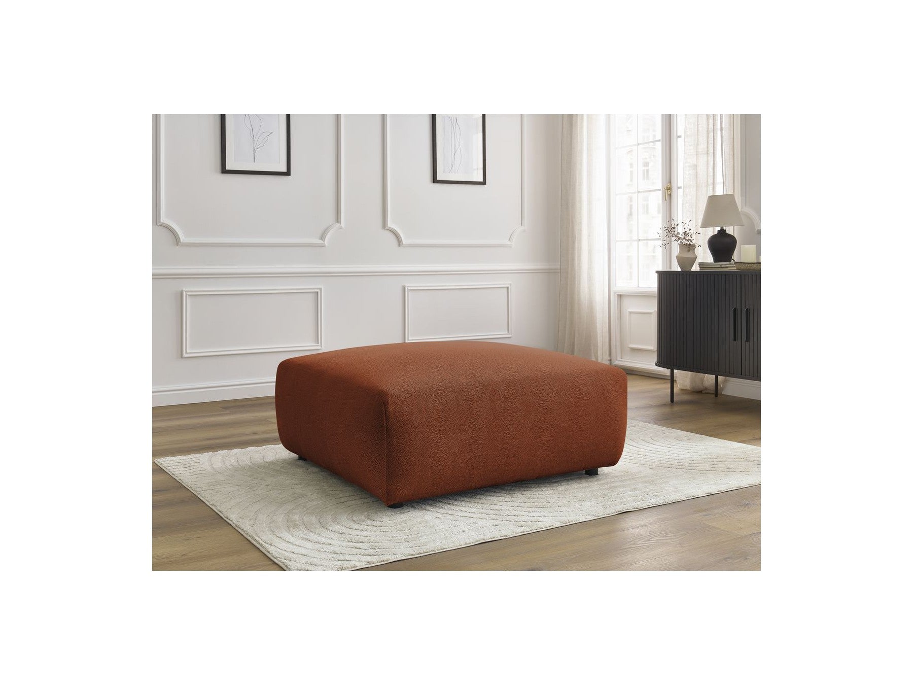 Pouf - Lucien - Tissu Lisse