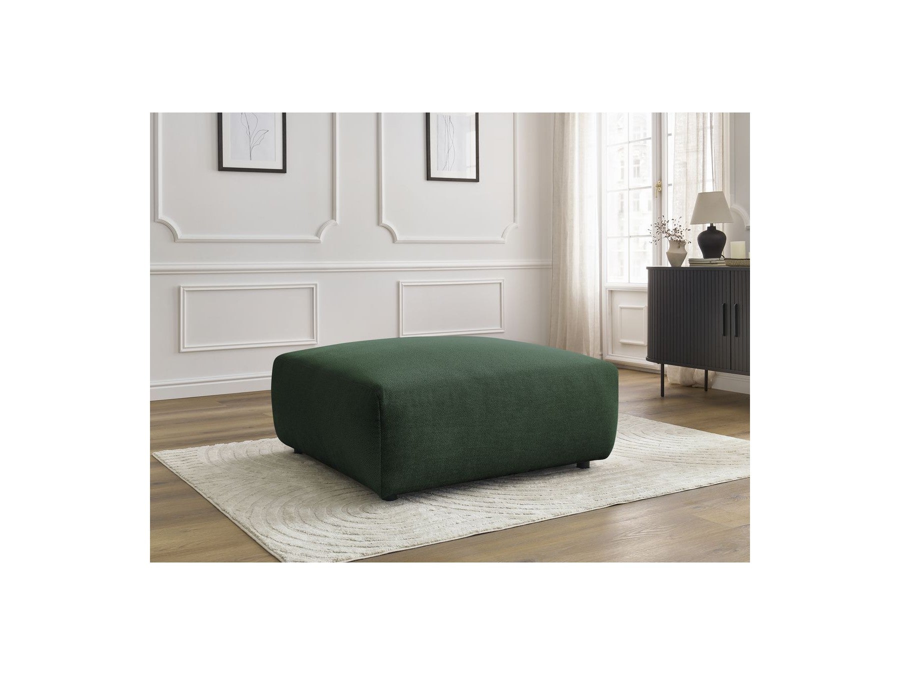 Pouf - Lucien - Tissu Lisse