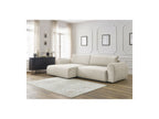 Canapé D'Angle Convertible Coffre Lucien - Tissu Lisse - Angle Gauche
