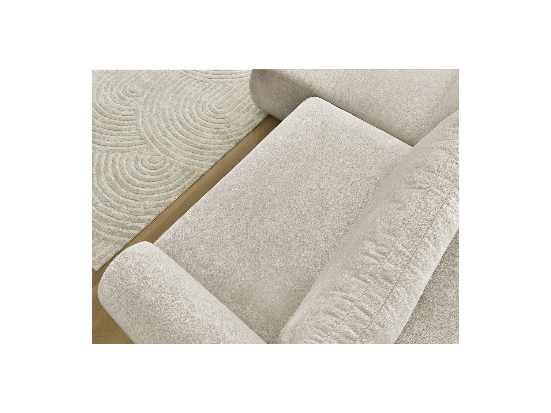 Canapé D'Angle Convertible Coffre Lucien - Tissu Lisse - Angle Gauche