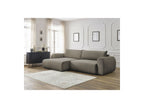 Canapé D'Angle Convertible Coffre Lucien - Tissu Lisse - Angle Gauche