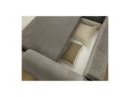 Canapé D'Angle Convertible Coffre Lucien - Tissu Lisse - Angle Gauche