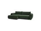 Canapé D'Angle Convertible Coffre Lucien - Tissu Lisse - Angle Gauche