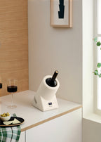 Bottle Cooler - Enfriador De Botellas De Vino Con Temperatura Regulable - Blanco Roto