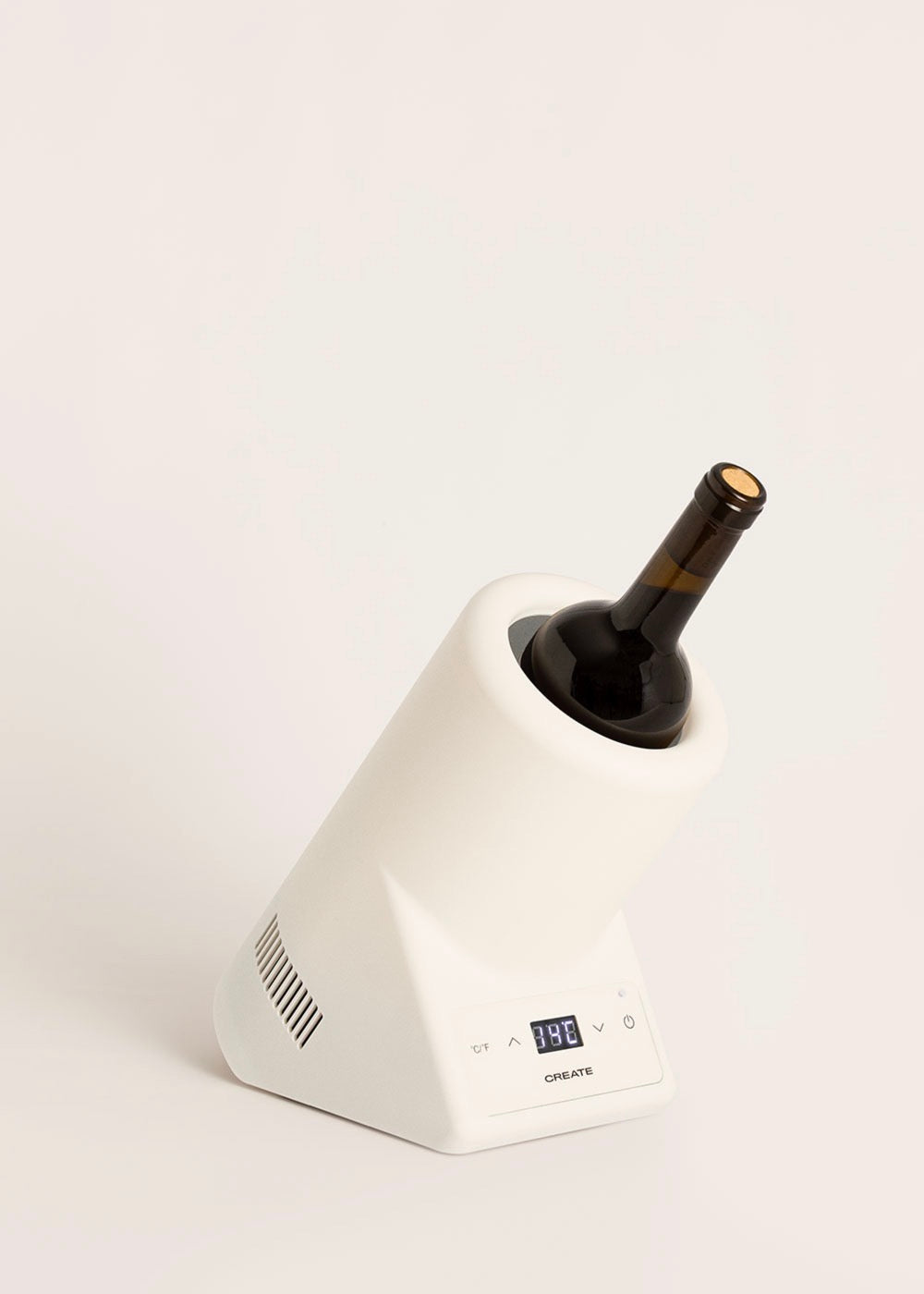 Bottle Cooler - Enfriador De Botellas De Vino Con Temperatura Regulable - Blanco Roto