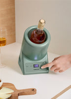 Bottle Cooler - Adjustable-Temperature Wine Bottle Cooler - Sage Green