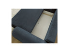 Canapé D'Angle Convertible Coffre Lucien - Tissu Lisse - Angle Gauche