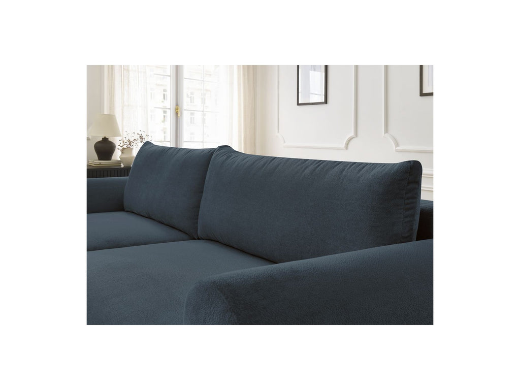 Canapé D'Angle Convertible Coffre Lucien - Tissu Lisse - Angle Gauche