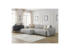 Canapé D'Angle Convertible Coffre Lucien - Tissu Lisse - Angle Gauche