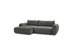 Canapé D'Angle Convertible Coffre Lucien - Tissu Lisse - Angle Gauche