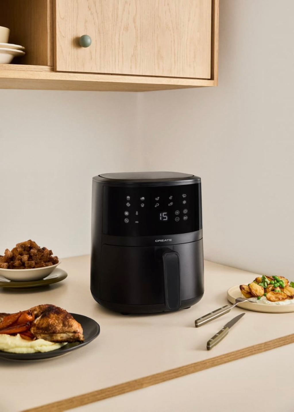 Air Fryer Easy - Freidora de aire 4.5 L - Negro