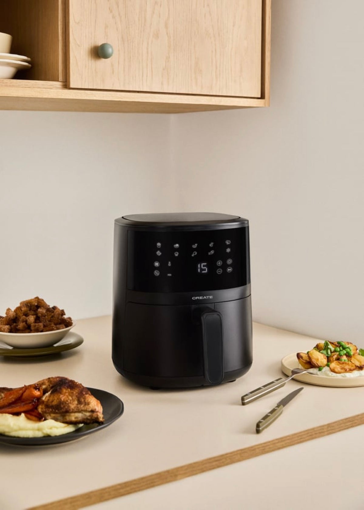 Air Fryer Easy - Freidora de aire 4.5 L - Negro