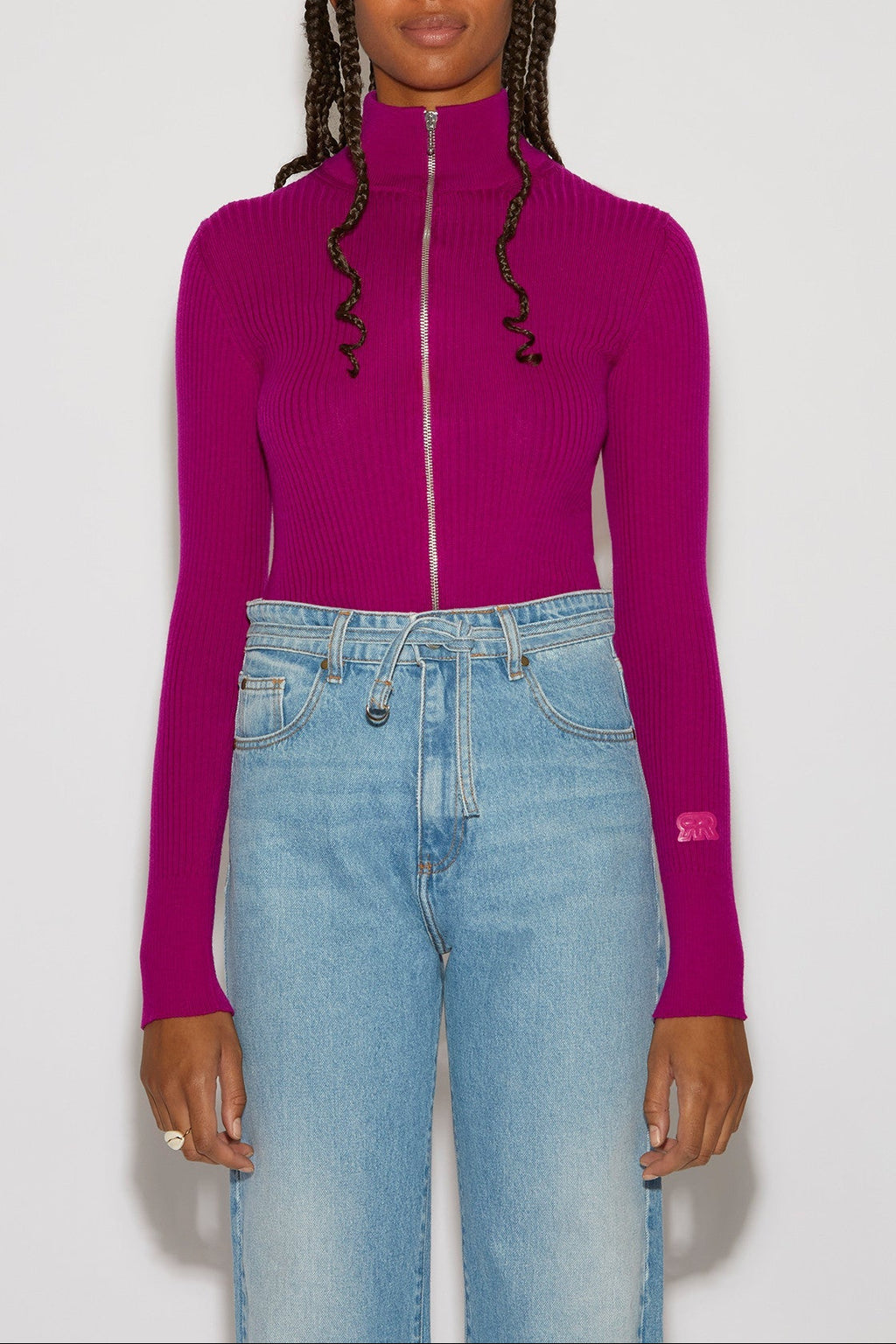 GLAZER HARMONY BOUGAINVILLIER ZIPPED CARDIGAN
