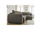 Canapé D'Angle L Convertible Coffre - Lucien - Tissu Lisse - Angle Droit
