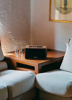 Speaker Retro - Enceinte Portable 55W Bluetooth, USB & AUX - Bois foncé
