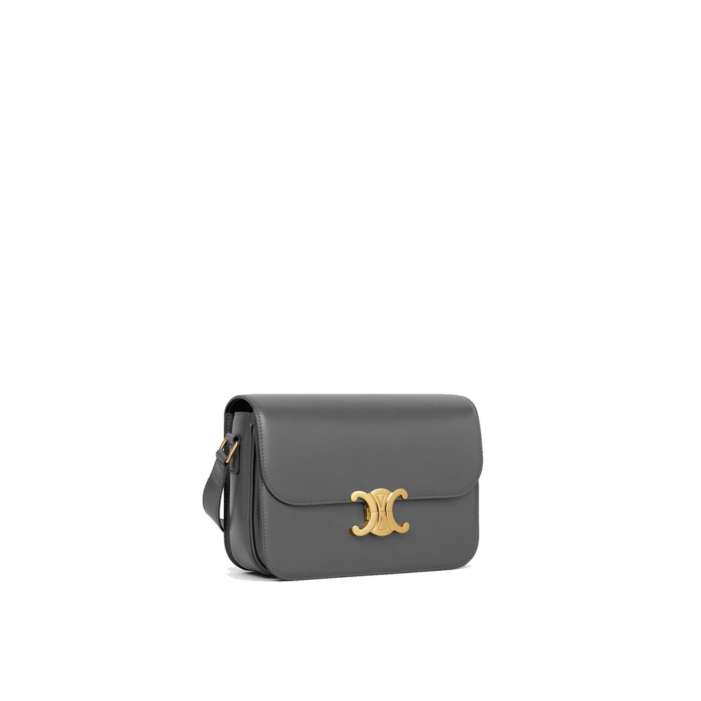 Celine - Bolso Classic Triomphe - Mujeres - Gris