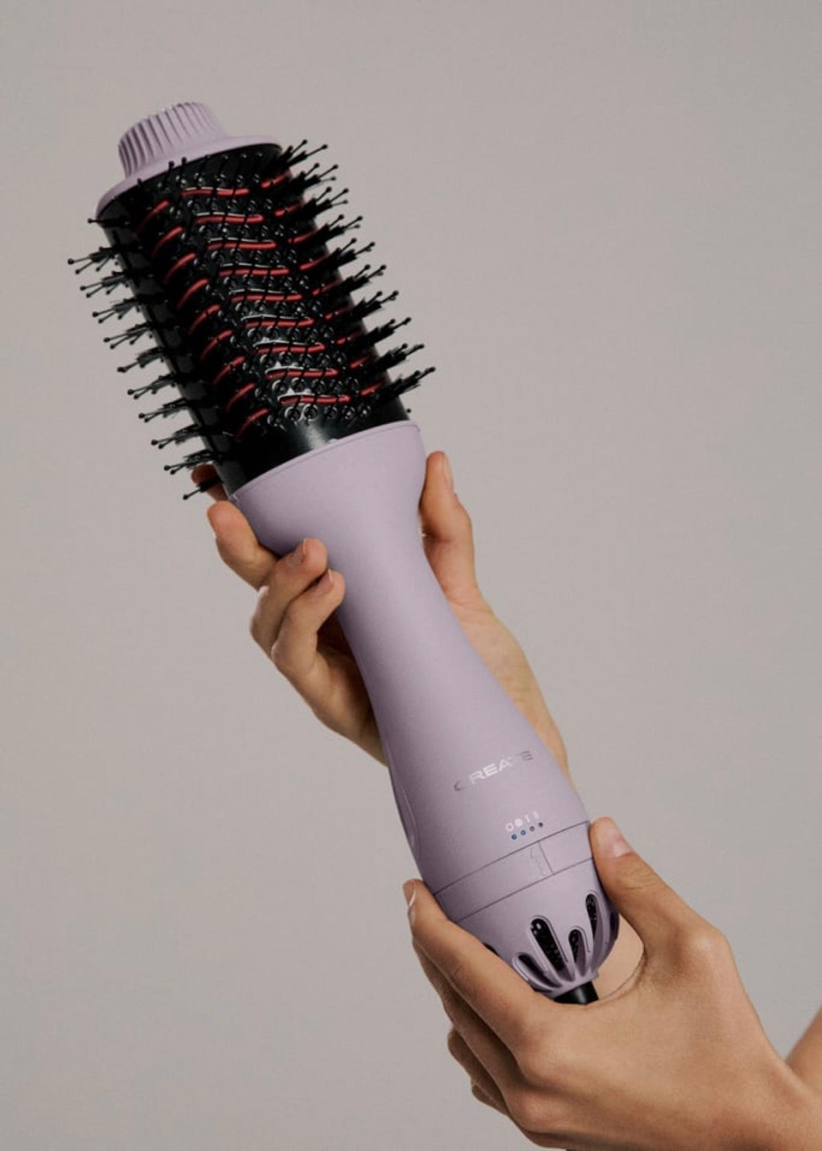 Ceramic LED Volume Styler - Volumising Brush with Dual LED Treatment - Lavender