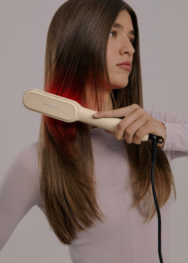 Ion Led Styler - Spazzola lisciante ionica con trattamento Led - Sabbia