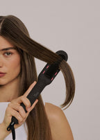 Ion LED Styler - Ionic Straightening Brush with LED Treatment - Black