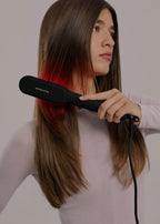 Ion LED Styler - Ionic Straightening Brush with LED Treatment - Black