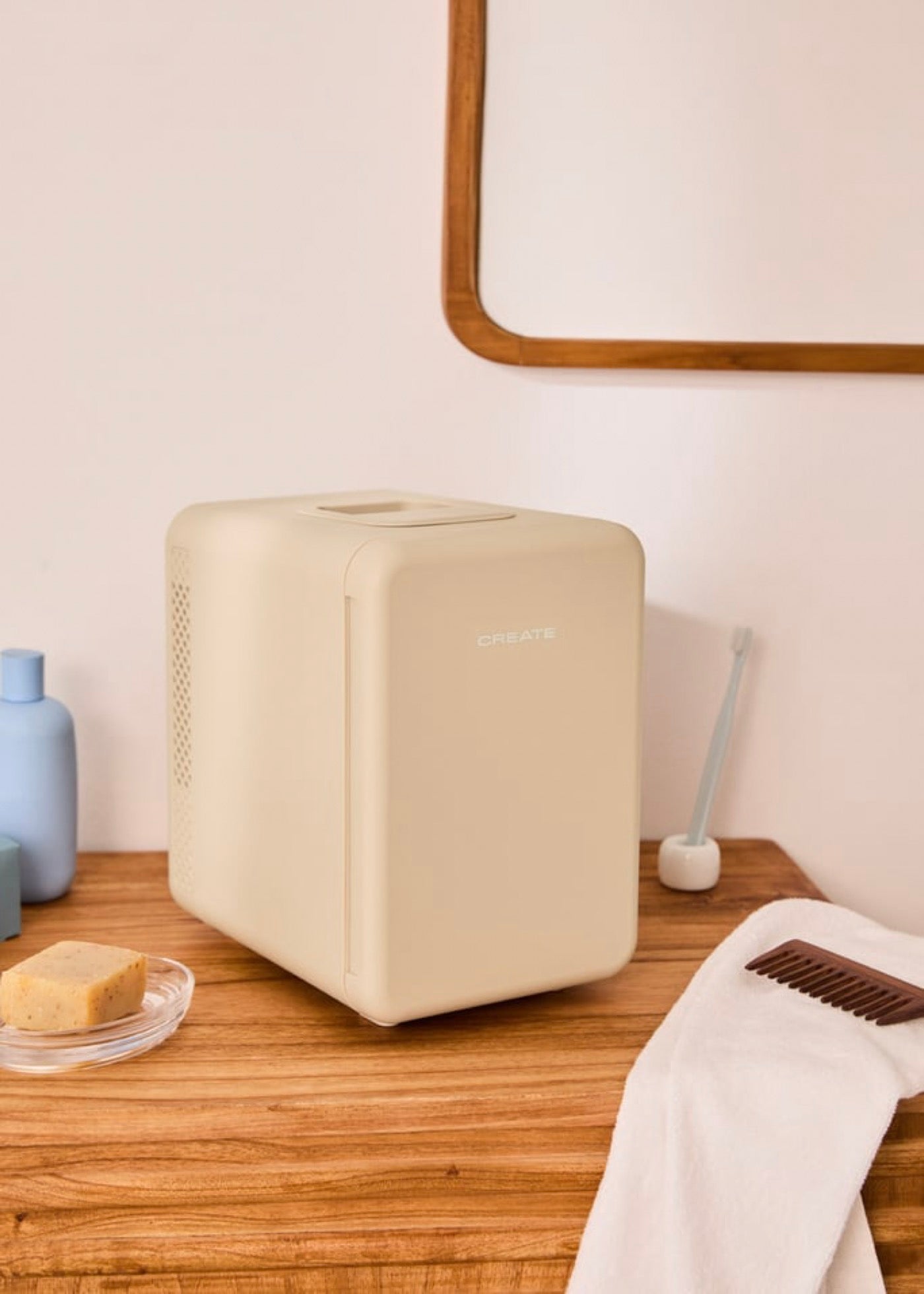 Skincare Mini Fridge - Mini Nevera Para Cosméticos 4L Con Función Frío O Calor - Arena