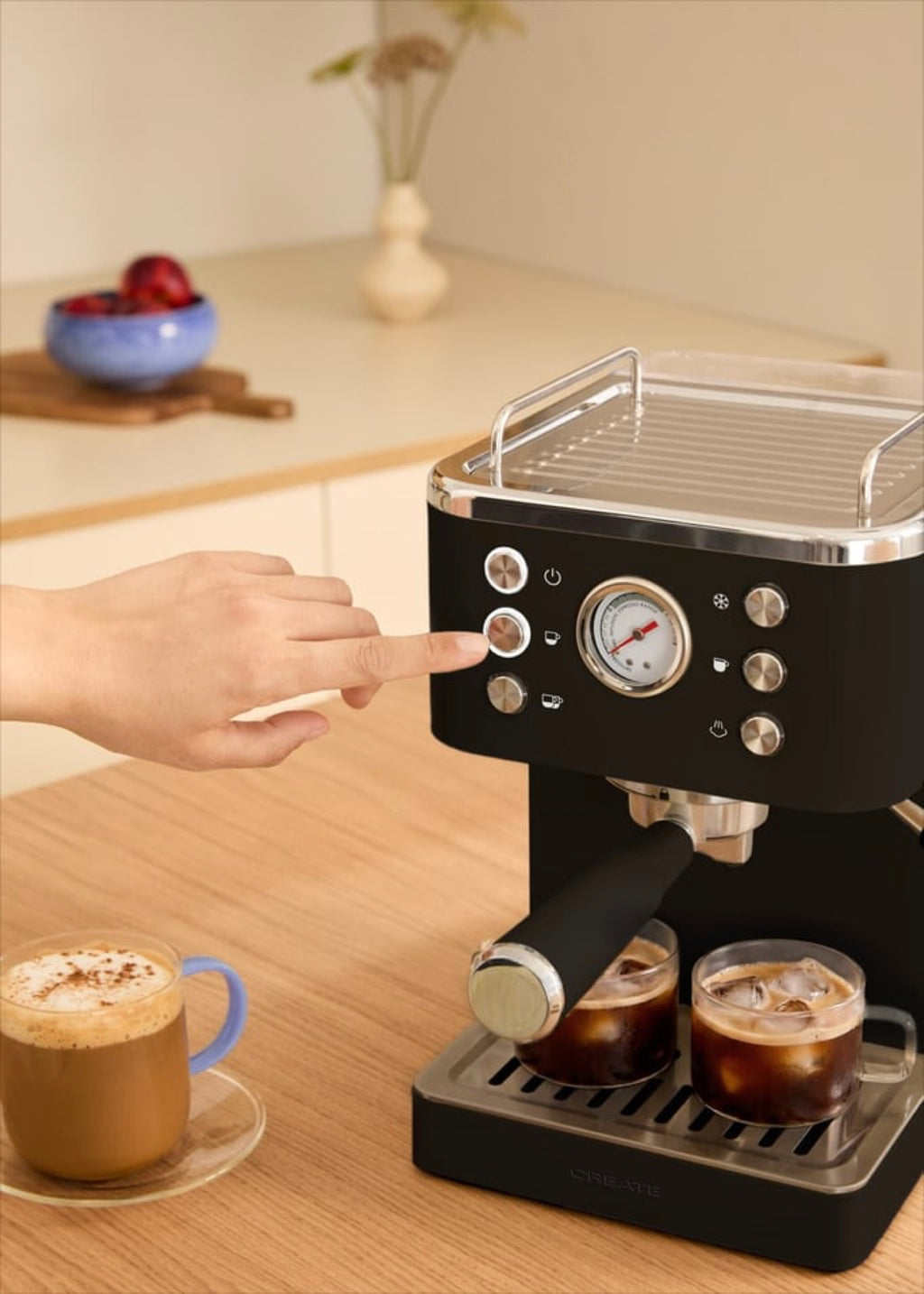 Thera Classic Cold Brew - Cafetera Express 20 Bar Con Función De Café Frío - Negro