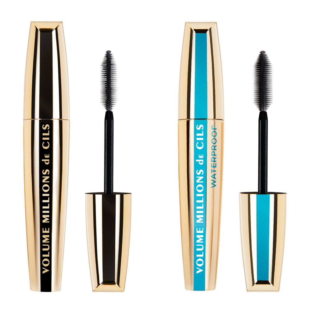 Lot De 2 - Mascaras Volume Millions De Cils Noir + Waterproof