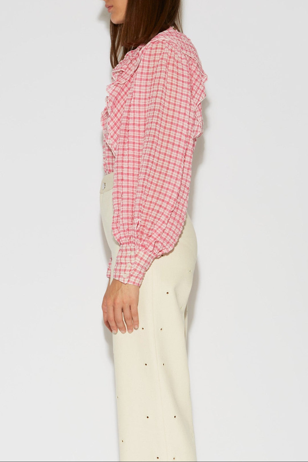 BLOUSE SONG SEERSUCKER PINK