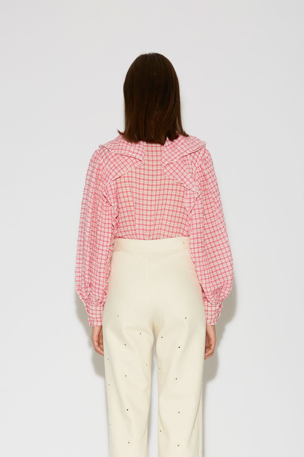 BLOUSE SONG SEERSUCKER PINK