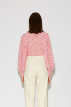 BLOUSE SONG SEERSUCKER PINK