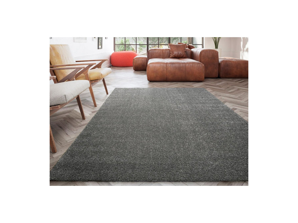 Mireille - Short Pile Rug - Dark Grey